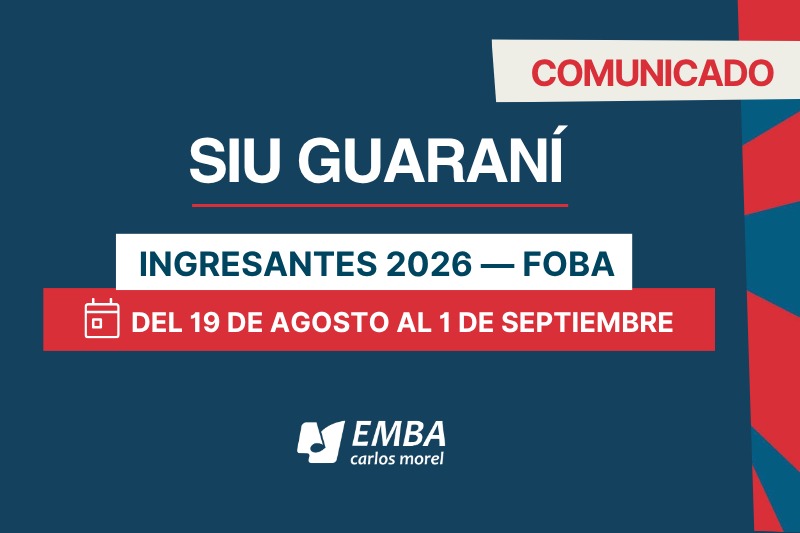 SIU Guaraní — Ingresantes 2026